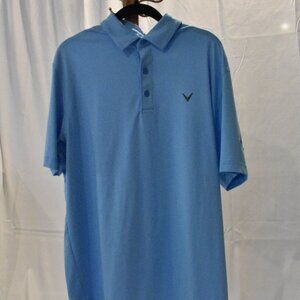 Men's Polo - Callaway - Large - Blue/White